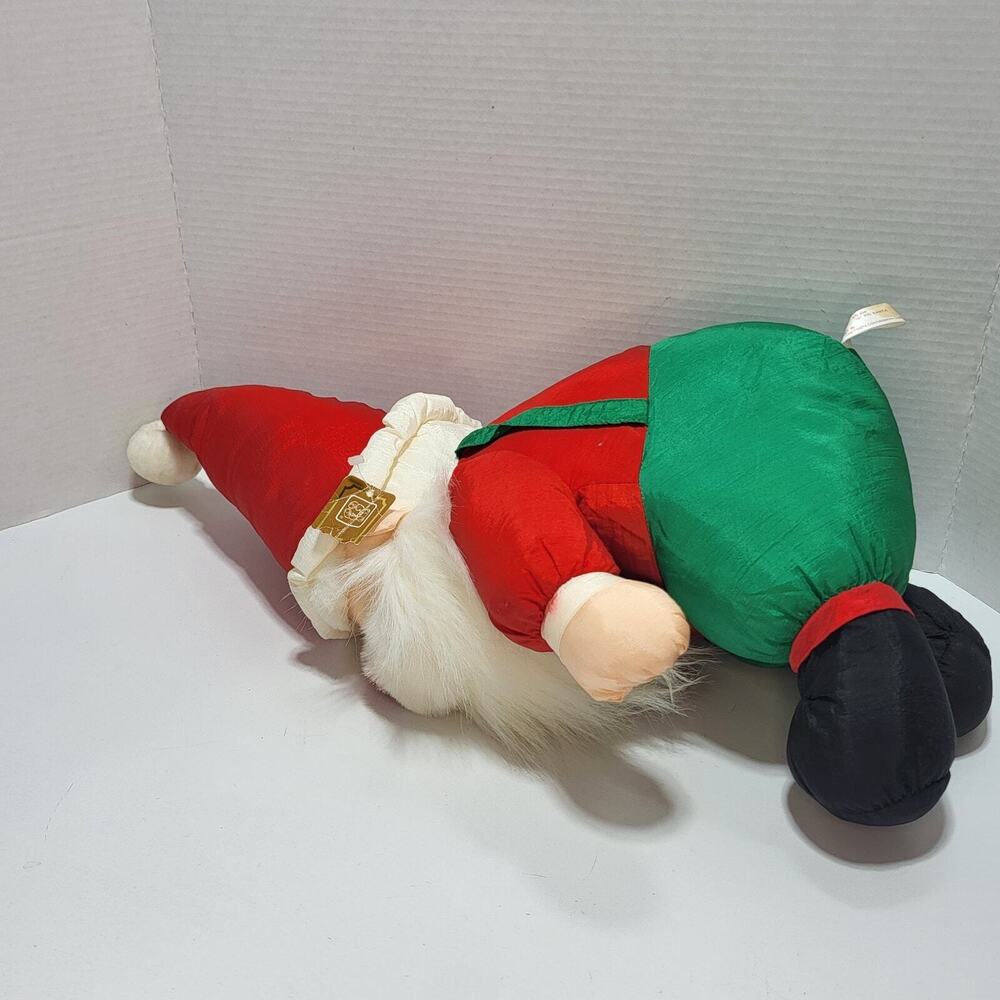 Vtg 1989 Fiesta Huggable Santa Claus Plush Stuffed Doll - Picture 6 of 14